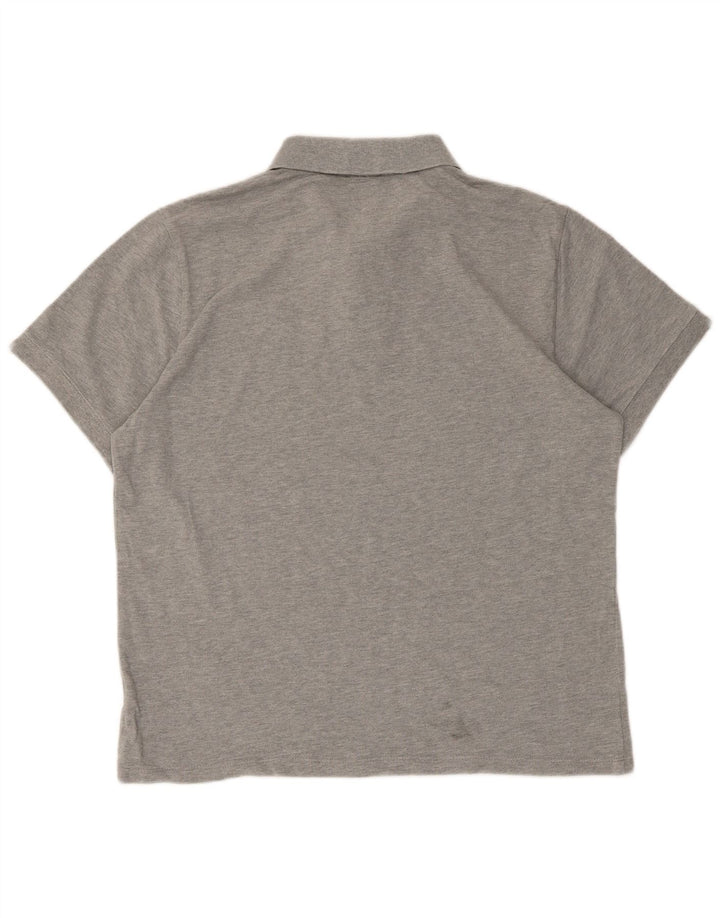 Polo Nike da uomo grigio medio chiazzato
