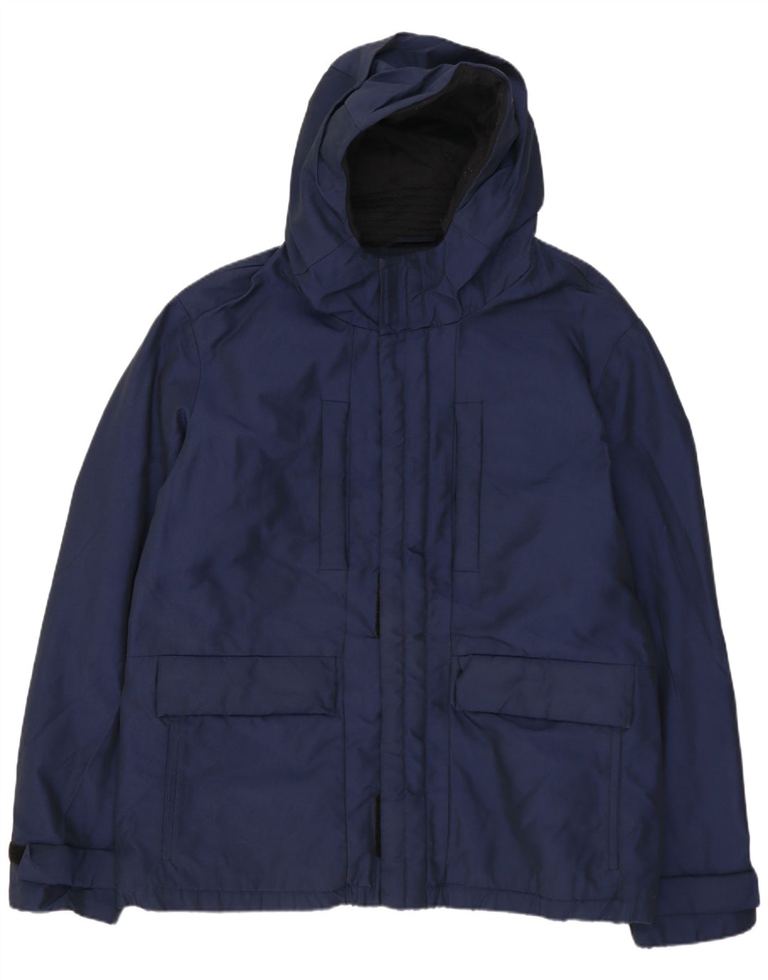 CALVIN KLEIN Giacca a vento con cappuccio da uomo IT 56 3XL Poliestere blu navy