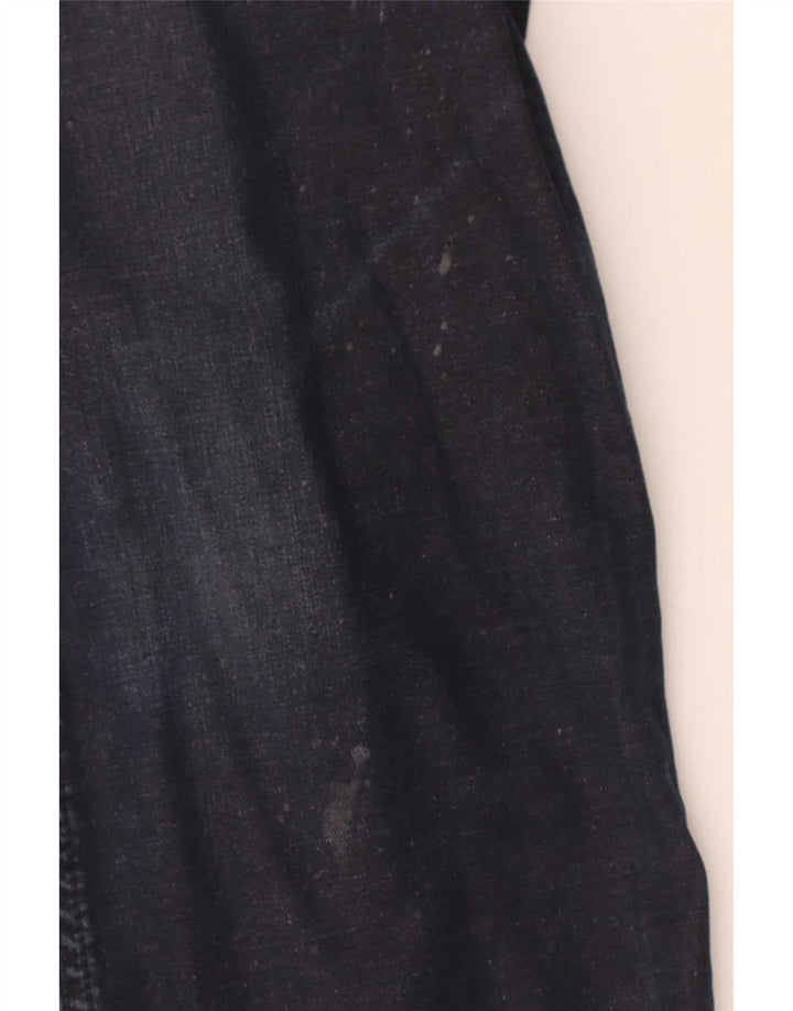 Jeans dritti invecchiati da uomo Marlboro Classics W36 L32 cotone blu navy