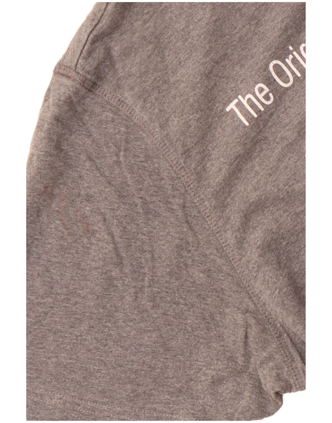 WOOLRICH T-shirt grafica Penn-Rich da donna UK 14 Large Grey Flecked