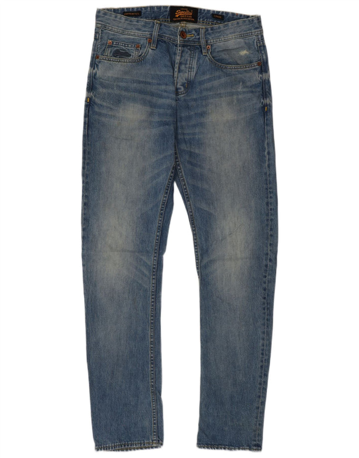 Jeans larghi da uomo Superdry W30 L32 cotone blu