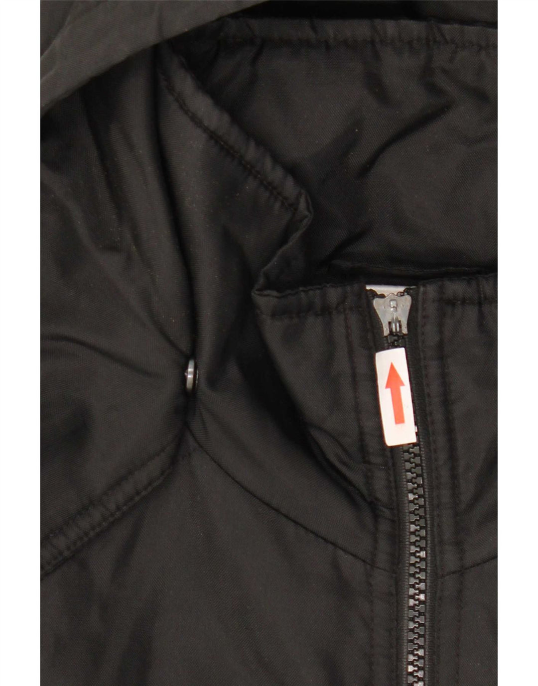 Giacca imbottita con cappuccio grafico da uomo Adidas UK 38/40 medio poliestere nero