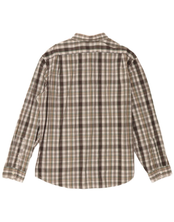 Camicia da uomo Classic Fit Eddie Bauer XL in cotone a quadri multicolore