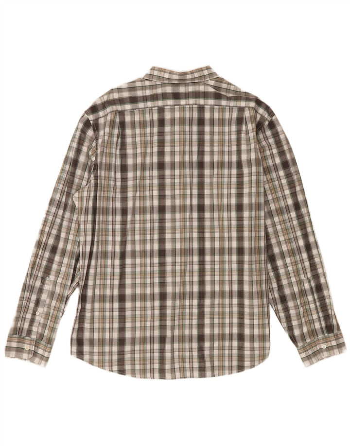 Camicia da uomo Classic Fit Eddie Bauer XL in cotone a quadri multicolore