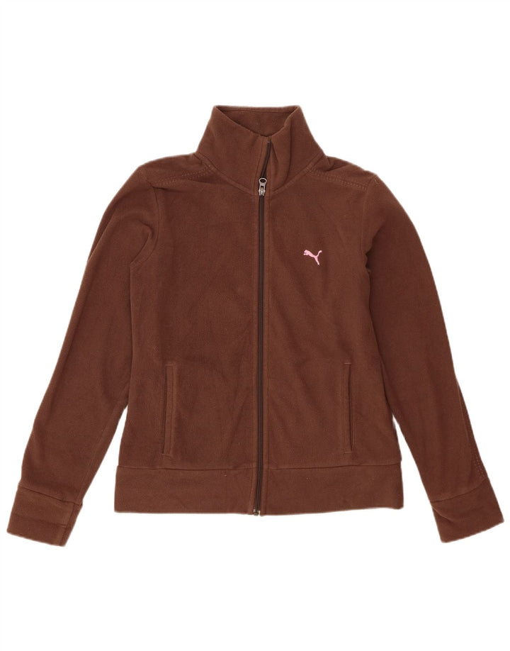 Giacca in pile da donna Puma UK 10 piccola marrone