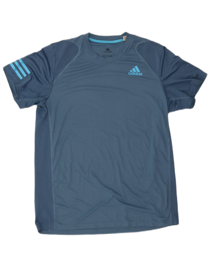 Maglietta Adidas Aeroready da uomo, grande, in poliestere blu