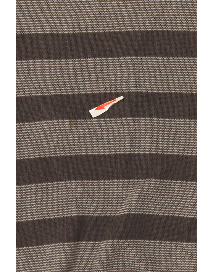 Maglione da uomo con scollo a V G-Star in cotone a righe grigio medio
