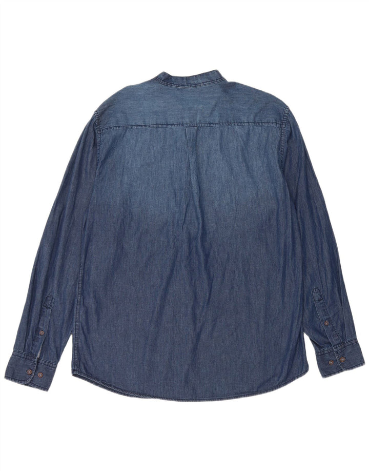 Camicia in denim pullover da uomo Grand & Hills XL in cotone blu