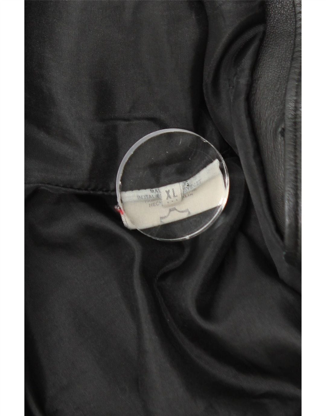 Cappotto in pelle da donna VINTAGE UK 18 XL in pelle nera