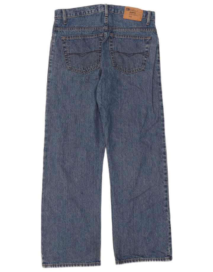 Jeans dritti da uomo Marks & Spencer Blue Harbour W32 L29 cotone blu