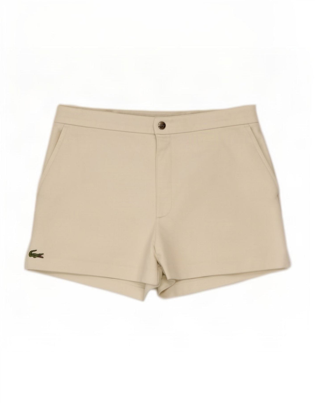 Pantaloncini da uomo Lacoste taglia 4 media W30 poliestere bianco