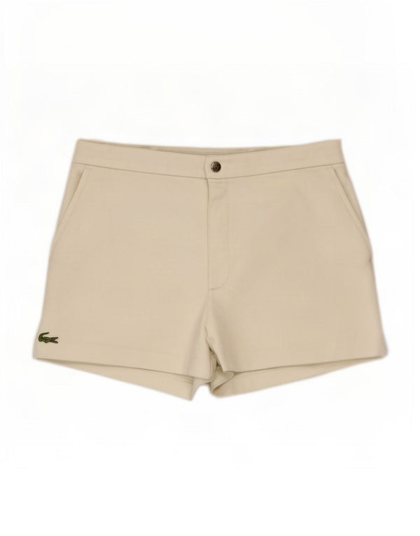Pantaloncini da uomo Lacoste taglia 4 media W30 poliestere bianco