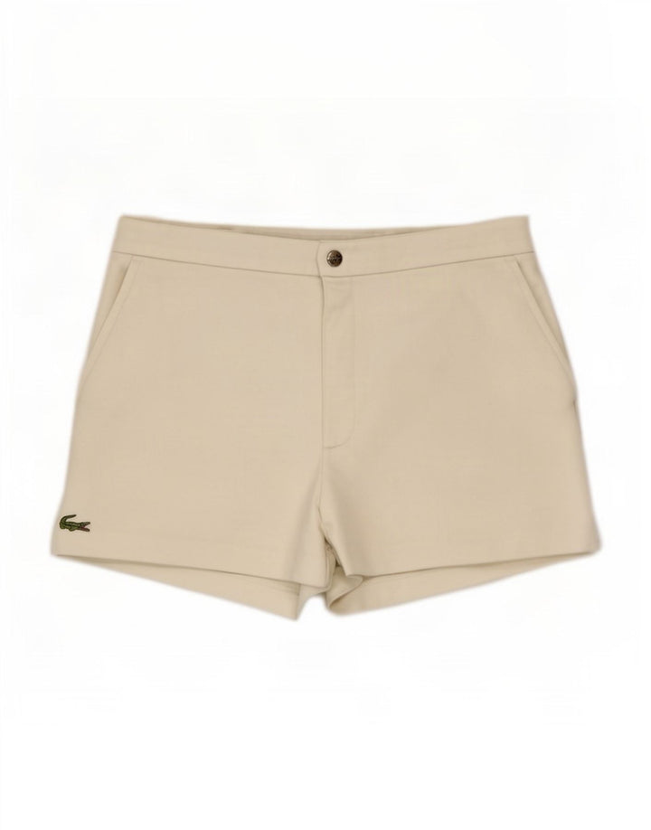 Pantaloncini da uomo Lacoste taglia 4 media W30 poliestere bianco
