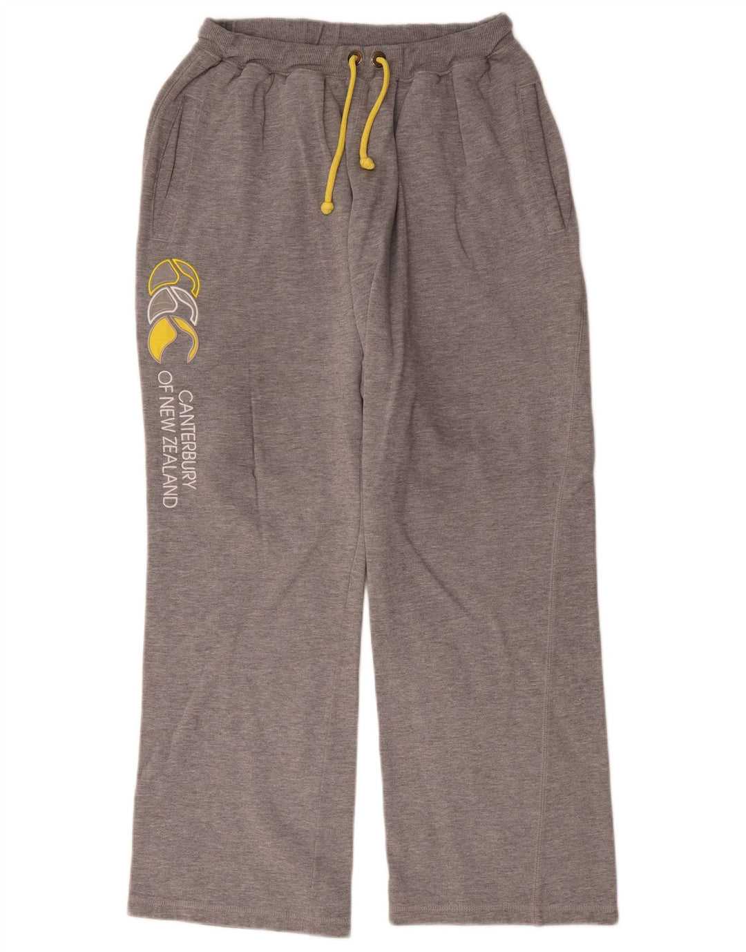Pantaloni da tuta con grafica da uomo Canterbury in cotone chiazzato grigio medio