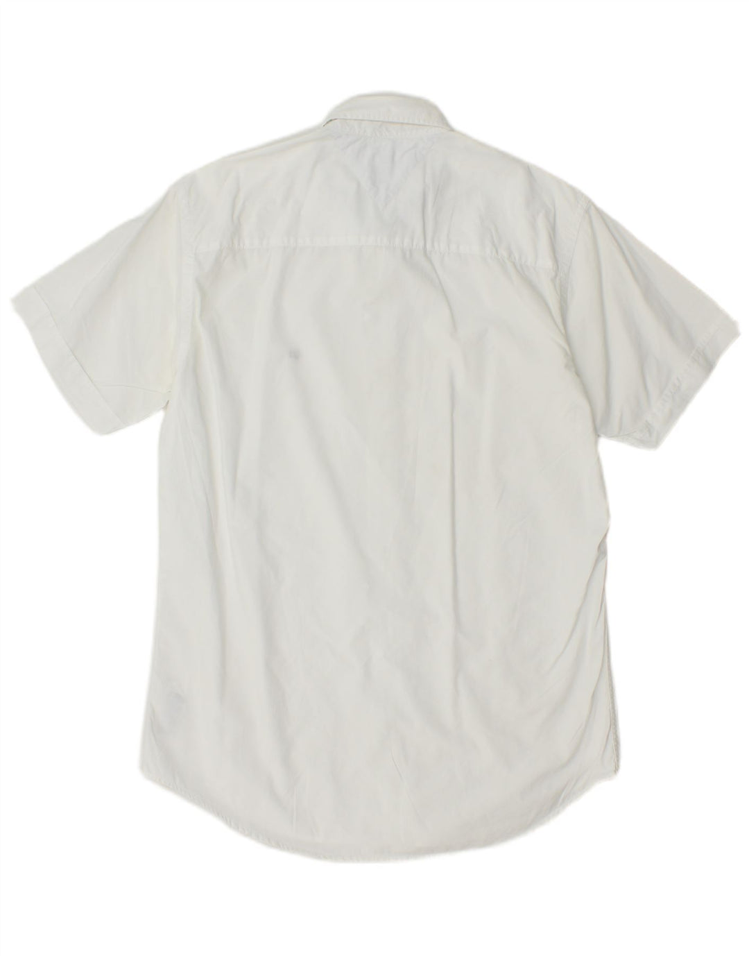 TOMMY HILFIGER Camicia a maniche corte da uomo in cotone bianco medio