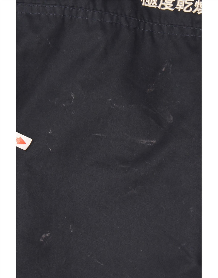 Giacca parka Sherpa da uomo con cappuccio Superdry UK 38 poliestere medio blu navy