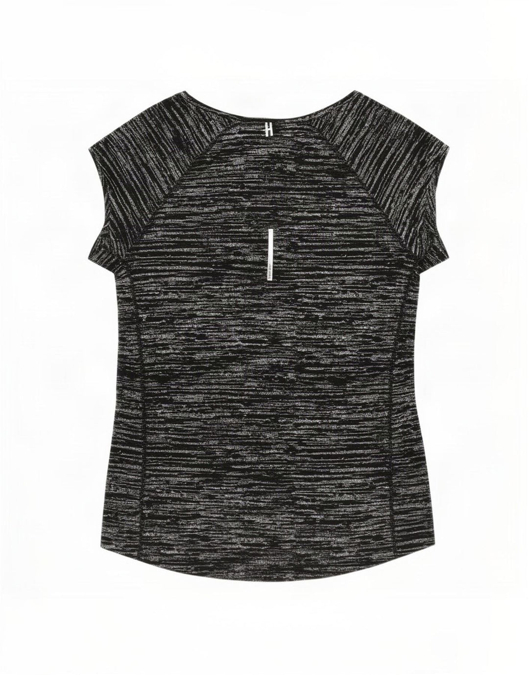 T-shirt Nike Dri Fit da donna, taglia UK 12, poliestere medio nero screziato