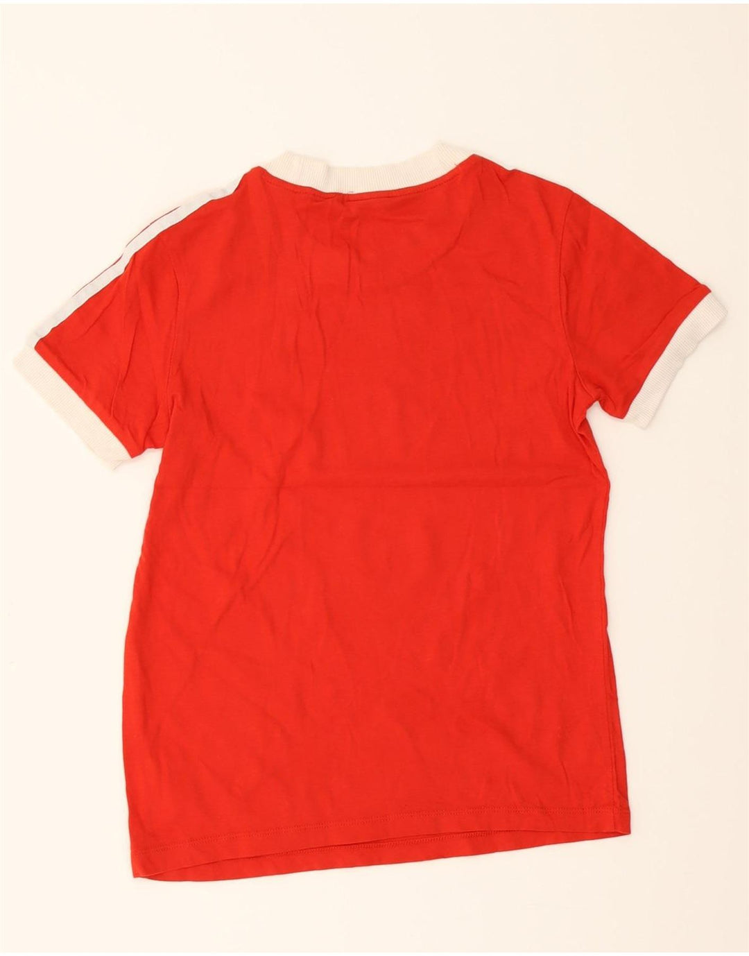 ADIDAS Boys Graphic T-Shirt Top 10-11 Years Red Vintage Adidas and Second-Hand Adidas from Messina Hembry 