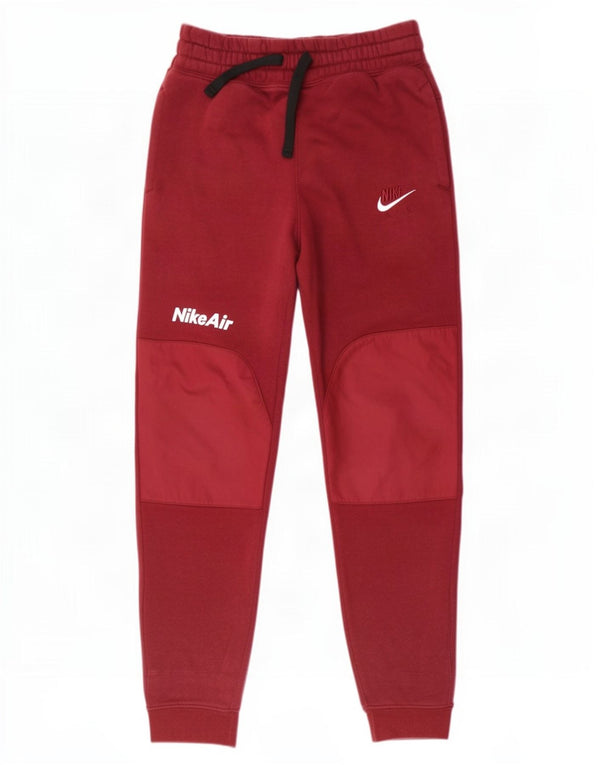 Nike Boys Tracksuit Trousers Joggers 10-11 Years Medium Burgundy