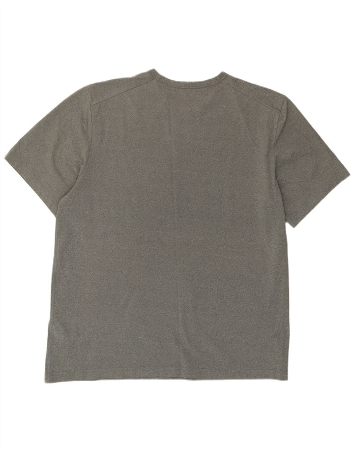 T-shirt Nike Dri Fit da uomo, grande, in poliestere grigio