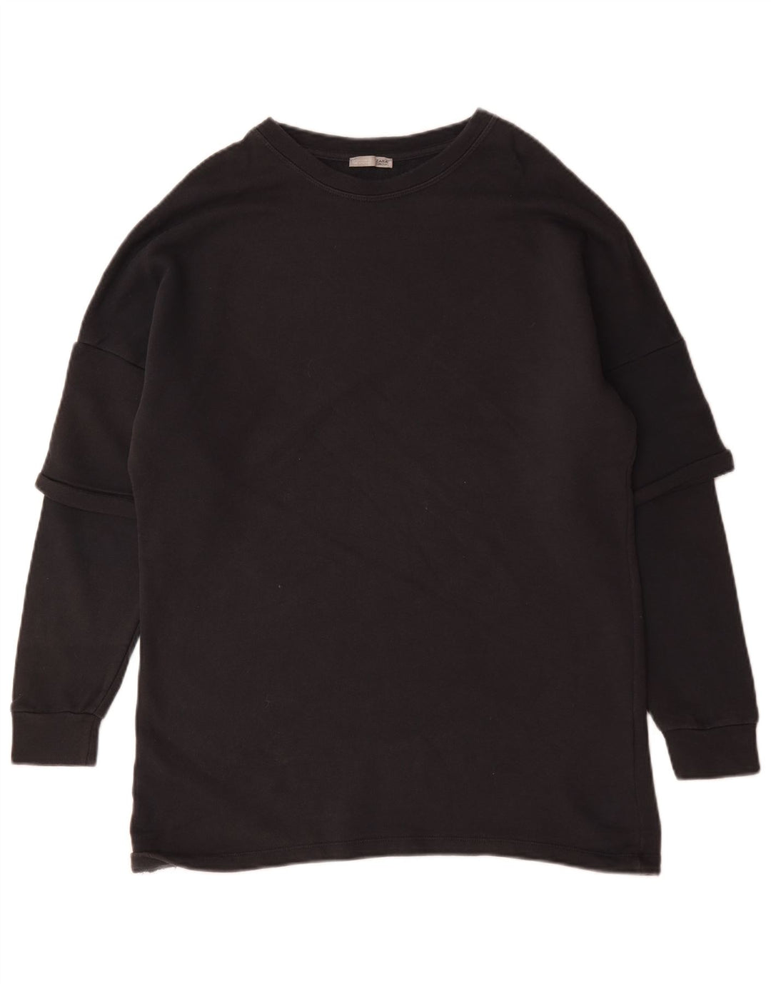 Felpa Zara Uomo Maglione Piccolo Cotone Nero