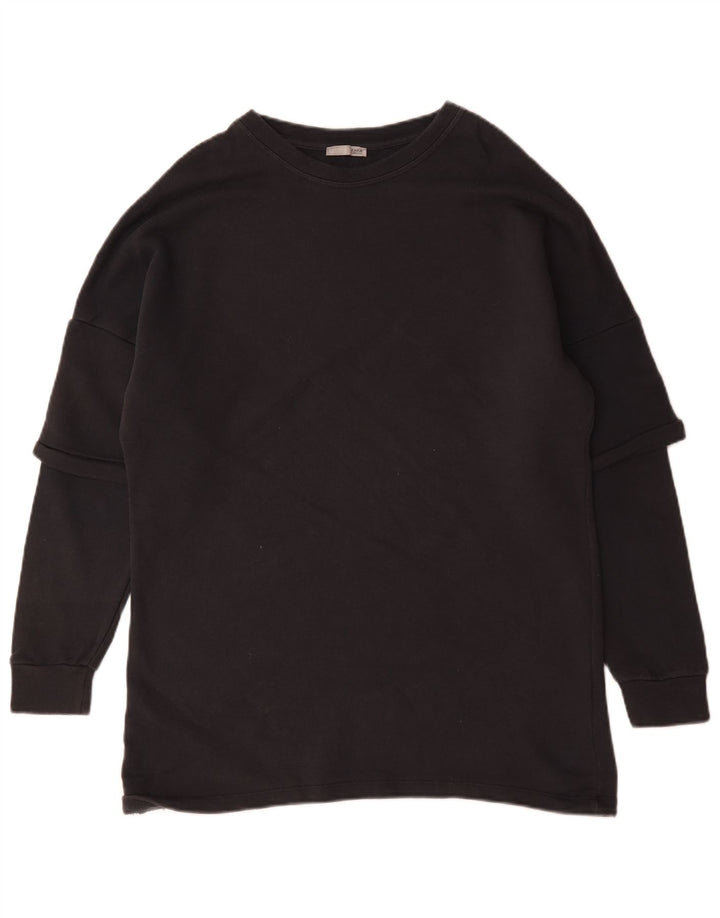 Felpa Zara Uomo Maglione Piccolo Cotone Nero