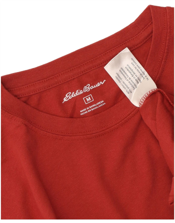 T-shirt da uomo EDDIE BAUER Top rosso medio in cotone