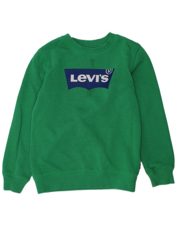 Felpa grafica per ragazzi LEVI'S 5-6 anni in cotone verde