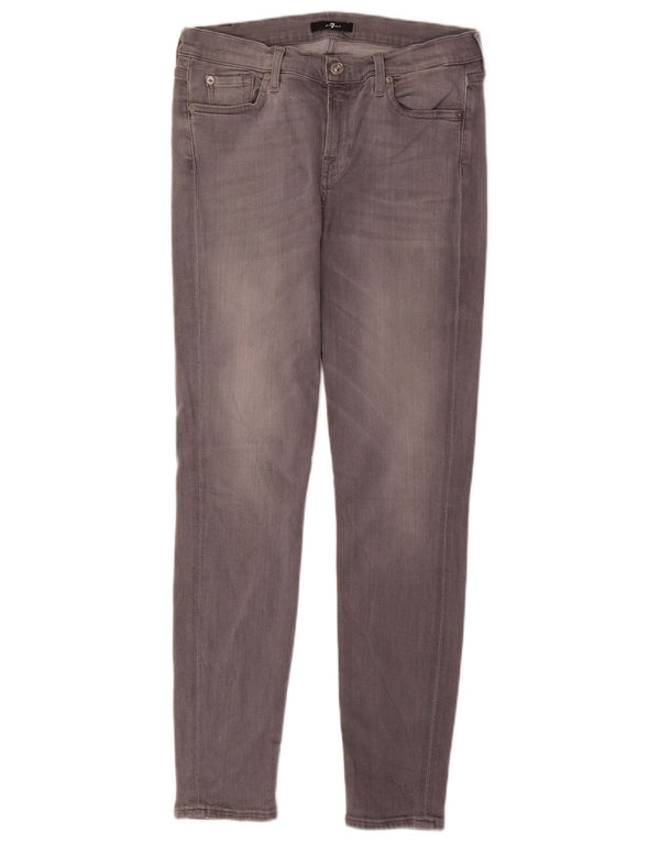 Jeans skinny da donna 7 For All Mankind W30 L29 cotone grigio