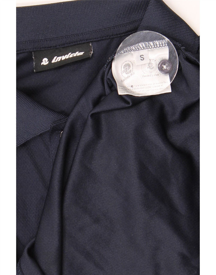 Polo da uomo Invicta piccola in poliestere blu navy