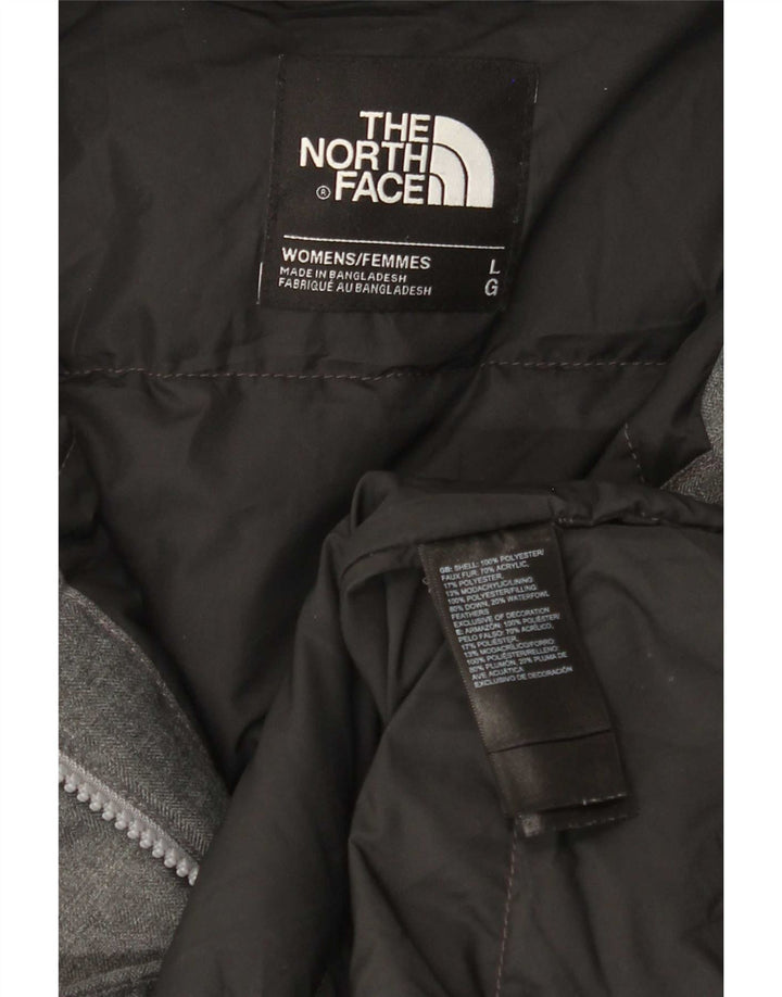 Cappotto imbottito con cappuccio da donna The North Face UK 16 Large Grigio Poliestere