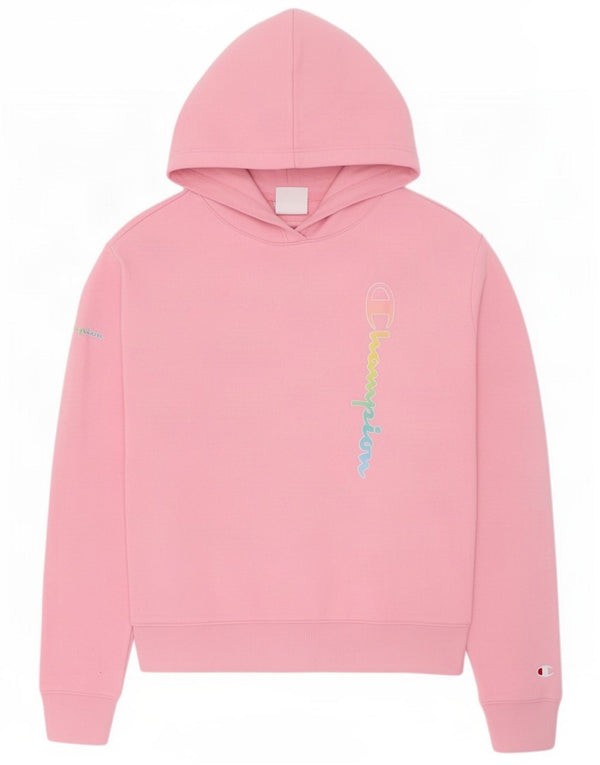 Felpa con cappuccio grafica per ragazze Champion, 11-12 anni, grande rosa