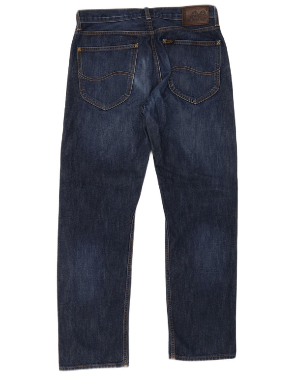 Jeans dritti da uomo Lee W32 L32 in cotone blu navy