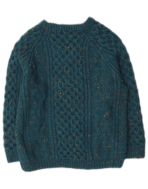 Maglione vintage da ragazzo girocollo 11-12 anni verde screziato
