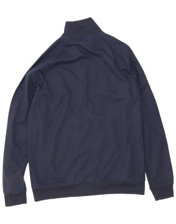 Giacca da ginnastica da uomo Adidas grande in poliestere blu navy