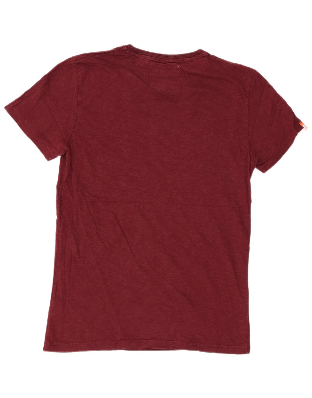 T-shirt grafica da uomo Superdry Top in cotone bordeaux medio