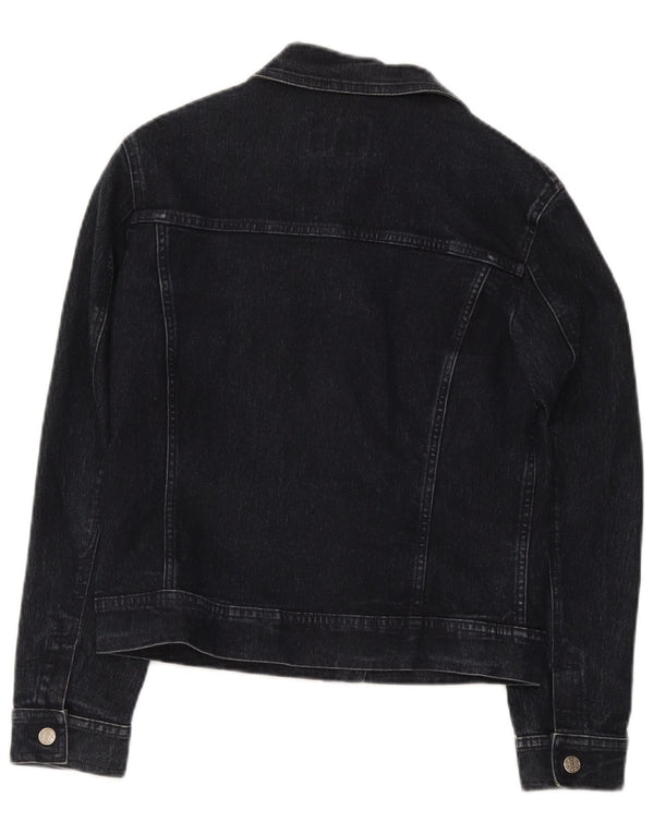 Giacca di jeans da donna Rifle UK 14 grande cotone blu navy