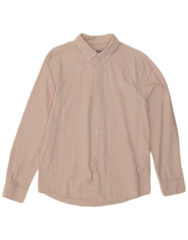 PINGUIN Camicia da uomo in cotone gessato rosa medio