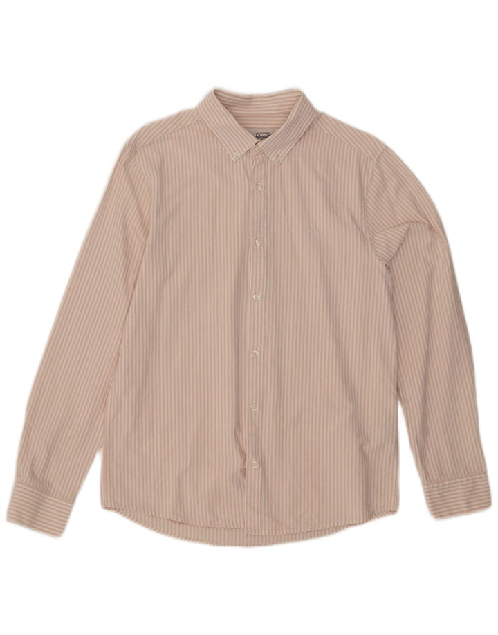 PINGUIN Camicia da uomo in cotone gessato rosa medio