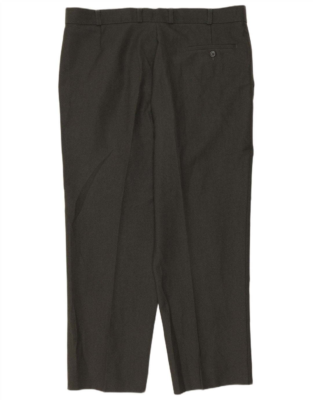 Pantaloni chino dritti da uomo Marks & Spencer W38 L29 poliestere verde