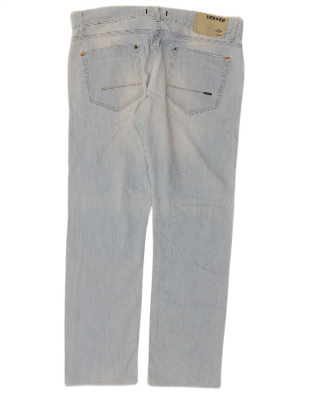 Jeans dritti invecchiati da donna Dekker W36 L29 cotone blu