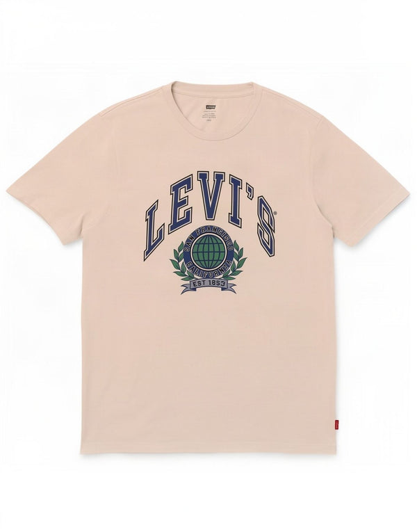 T-shirt grafica da uomo Levi's Top grande in cotone bianco