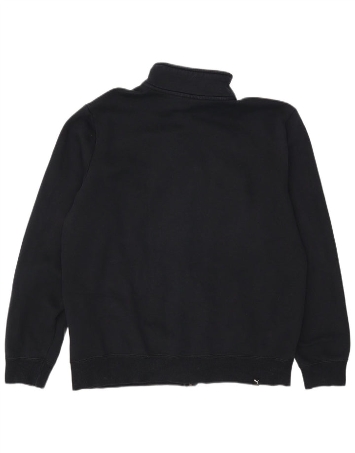 Giacca da tuta da uomo Puma Large in cotone nero