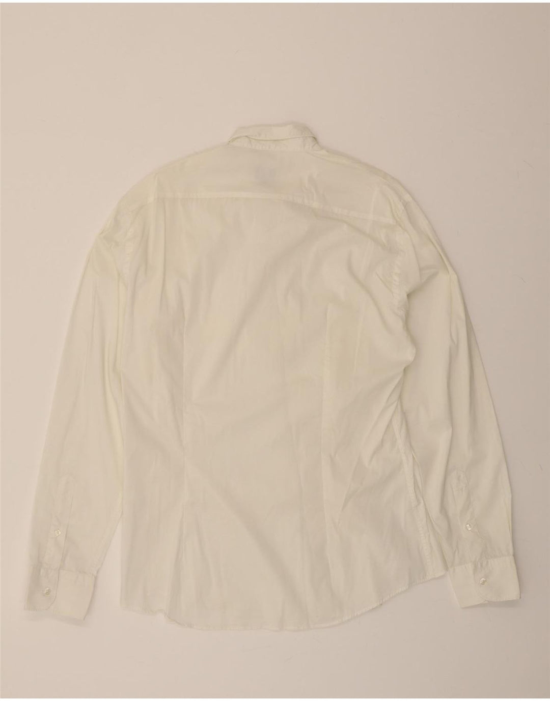 TRUSSARDI JEANS Mens Shirt XL White Vintage Trussardi Jeans and Second-Hand Trussardi Jeans from Messina Hembry 