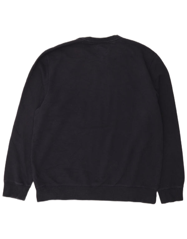 Felpa da uomo Tommy Hilfiger maglione 2XL cotone blu navy