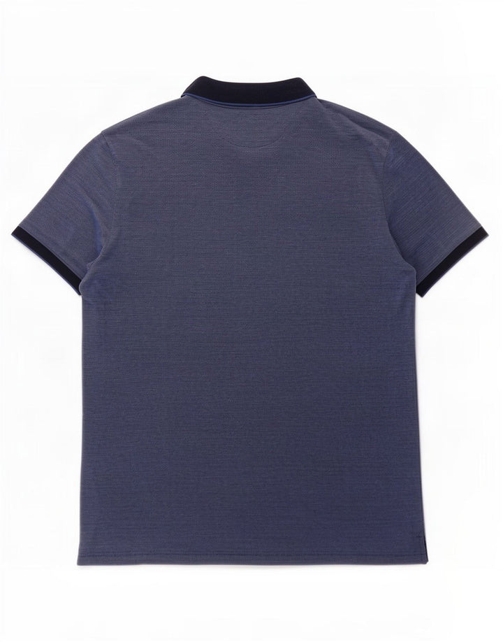 Polo da uomo Gant 2XL in cotone blu navy