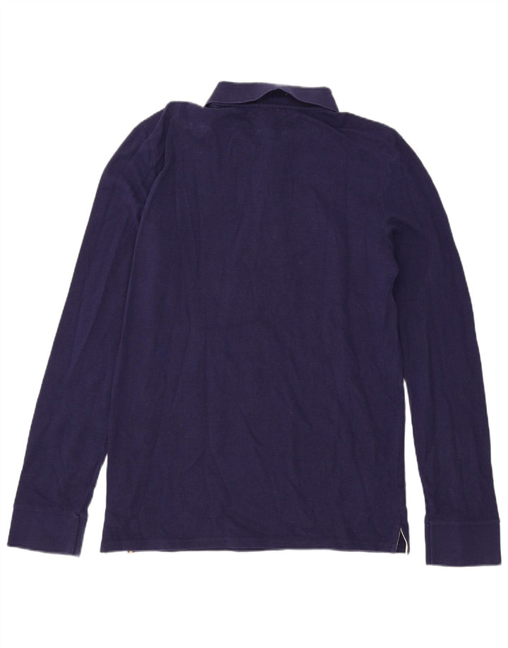Polo da uomo a maniche lunghe Guru grande in cotone blu navy