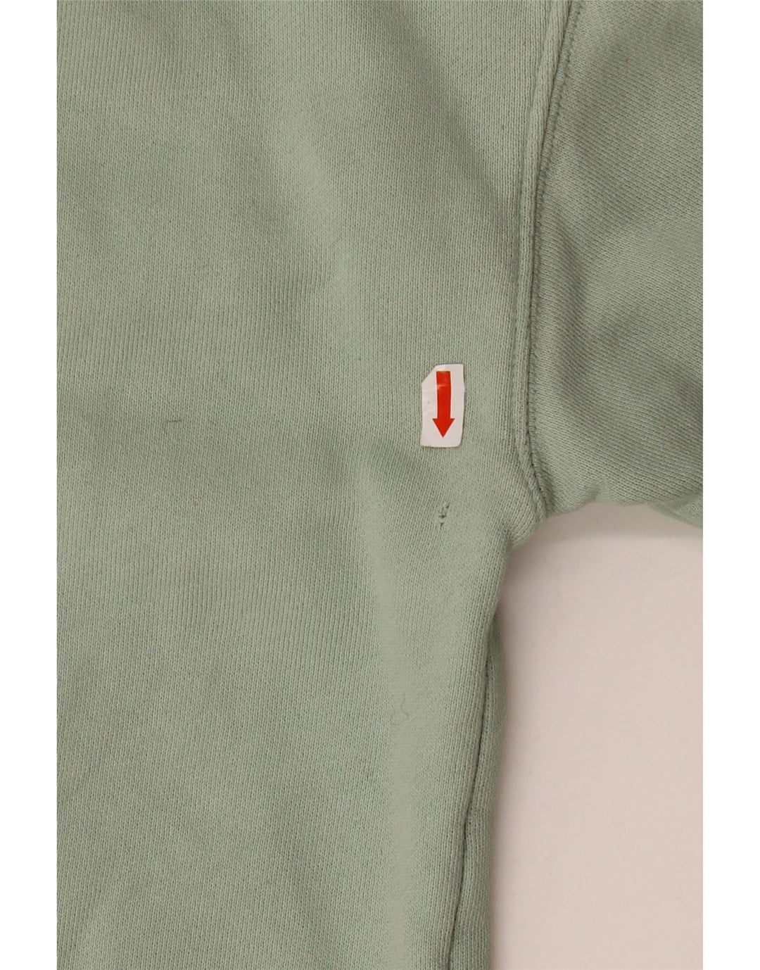 Maglione con cappuccio oversize corto da donna ADIDAS UK 8 piccolo cotone verde