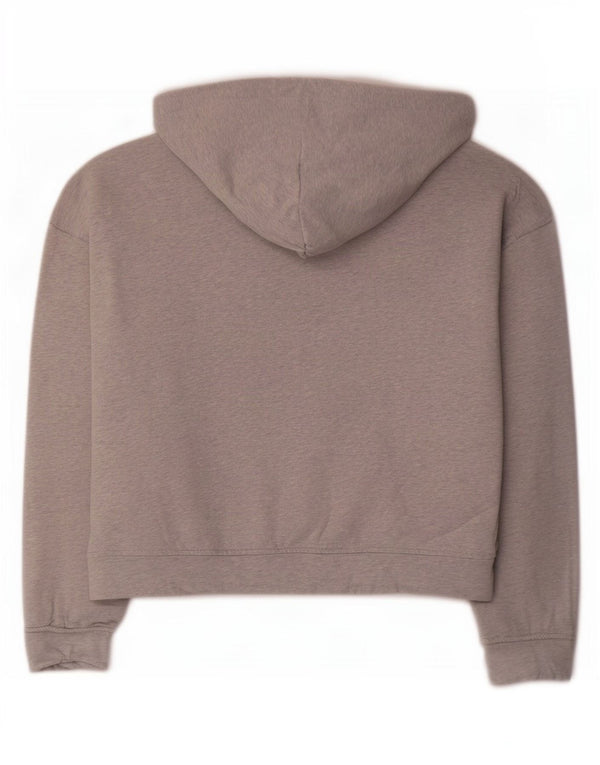 Felpa con cappuccio oversize grafica da donna Hugo Boss UK 14 Grigio medio