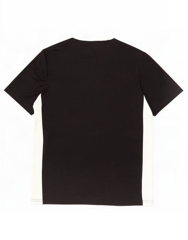 T-shirt Adidas Aeroready da uomo, piccola, in poliestere color block nero